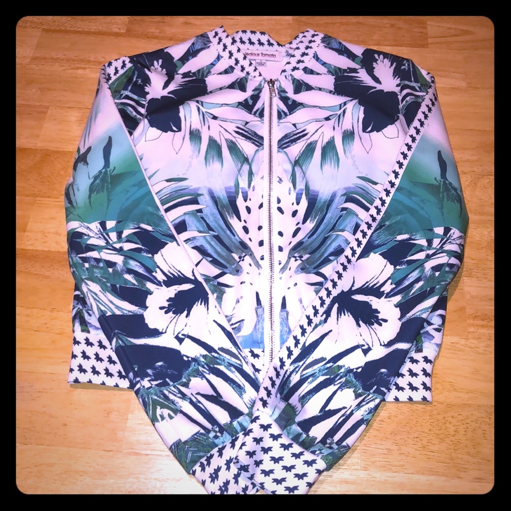 Vici Paradise Palm Bomber Jacket